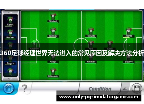360足球经理世界无法进入的常见原因及解决方法分析