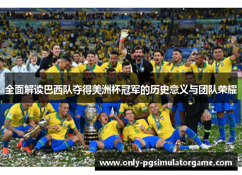 全面解读巴西队夺得美洲杯冠军的历史意义与团队荣耀