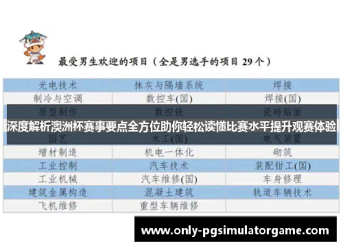 深度解析澳洲杯赛事要点全方位助你轻松读懂比赛水平提升观赛体验 深度解析澳洲杯赛事要点全方位助你轻松读懂比赛水平提升观赛体验