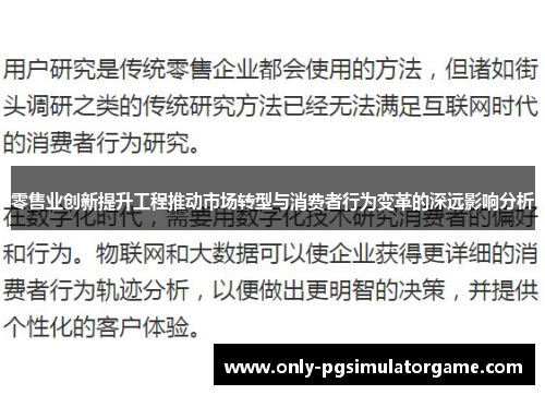 零售业创新提升工程推动市场转型与消费者行为变革的深远影响分析